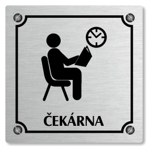 Čekárna, 80x80mm, stříbrná, Kansas